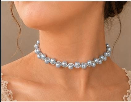 Pearl Choker Necklace, Bridal Pearl Choker, Wedding Jewelry, Elegant White Pearl Necklace, Minimal Bridal Necklace, Bridesmaid Jewelry