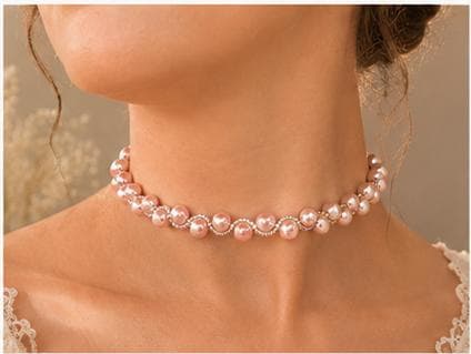 Pearl Choker Necklace, Bridal Pearl Choker, Wedding Jewelry, Elegant White Pearl Necklace, Minimal Bridal Necklace, Bridesmaid Jewelry