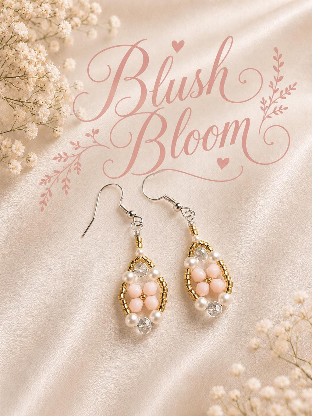 Navy Floral Pearl Earrings, Navy Blue Bridesmaid Earrings, Floral Wedding Earrings, Navy Bridal Jewelry, Pearl Dangle Earrings Gift